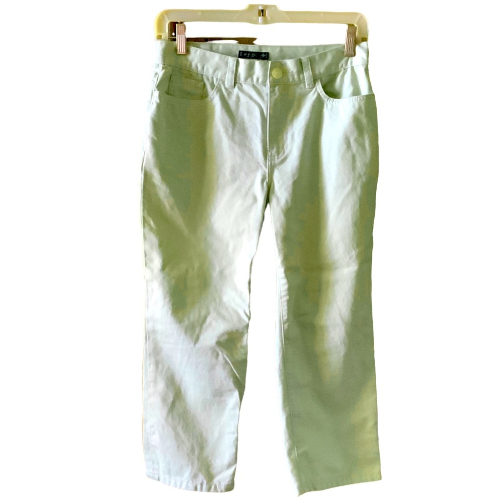 Ralph Lauren Jeans Company Capris Light Green Colored 5 Pocket Size 2